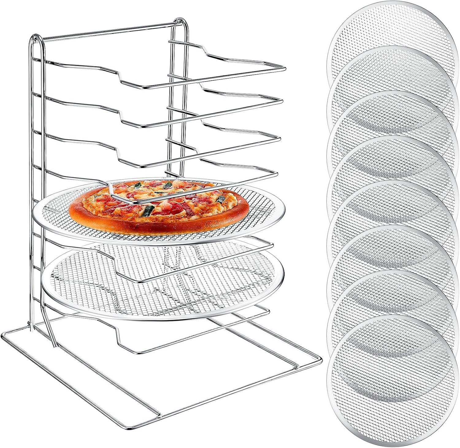 Commercial Kitchen In Home - Estante para pizzas de 8 niveles