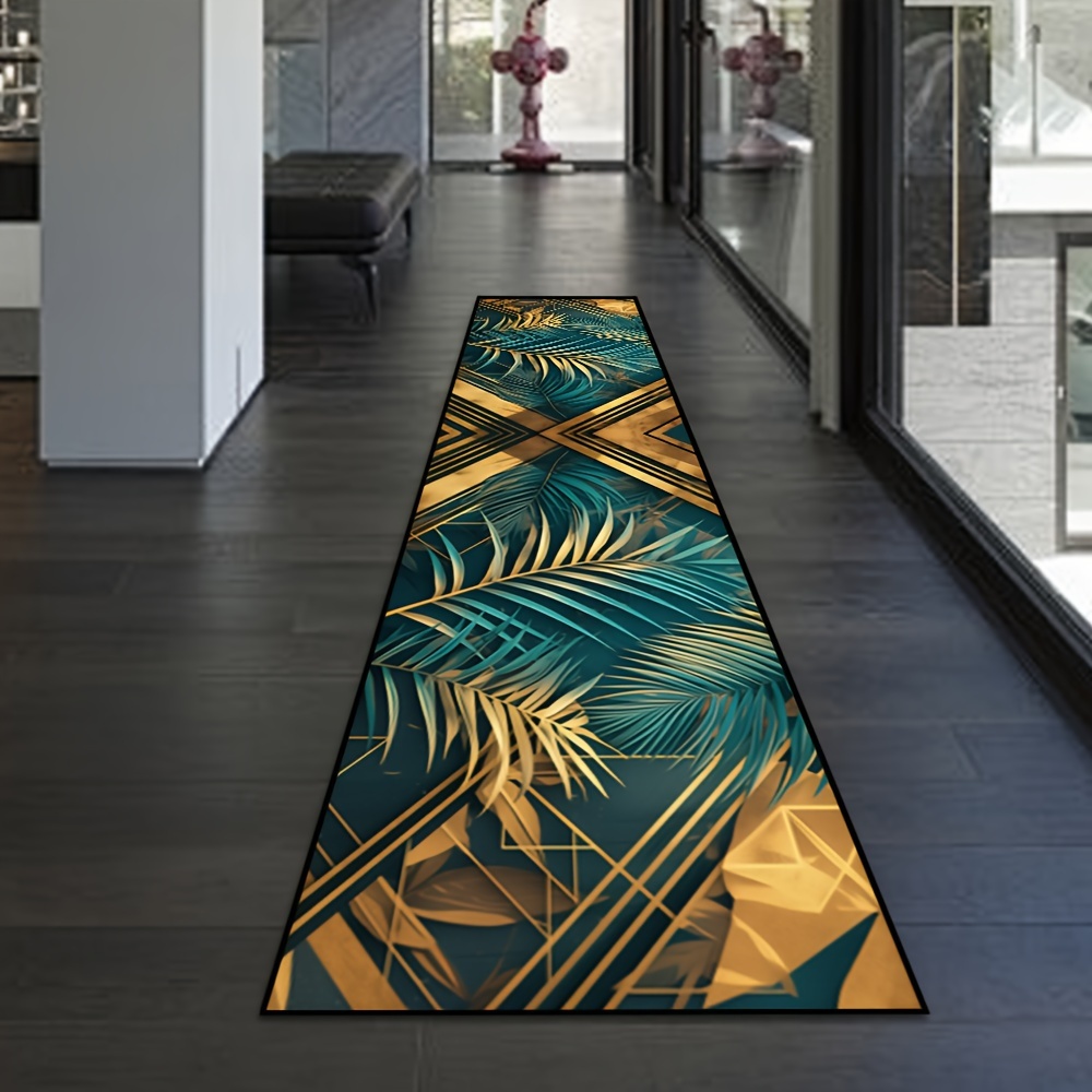 Commercial Kitchen Interior - Alfombra Moderna con Diseño de Palmeras