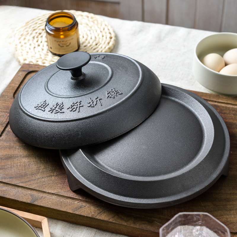 Crepe Maker Griddle - Plancha de hierro fundido auténtica de