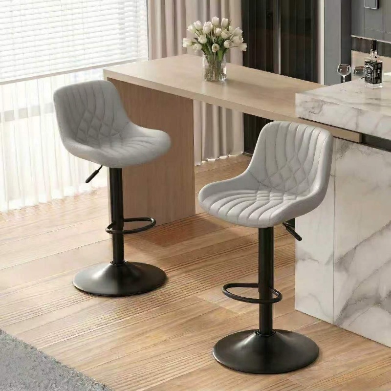 Commercial Kitchen Interior - Silla de bar elegante y minimalista,