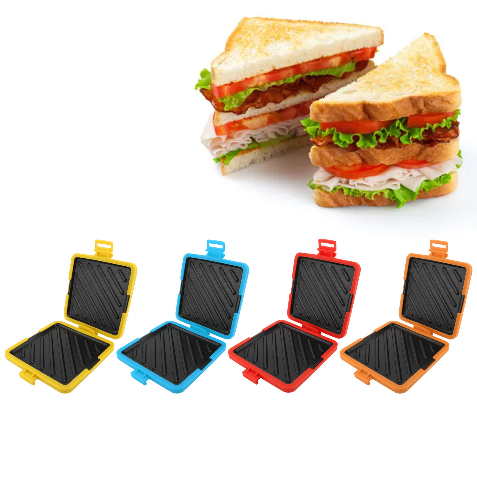 Sandwich Press Panini - Toastie Maker Microondas Toastie Sandwich Maker