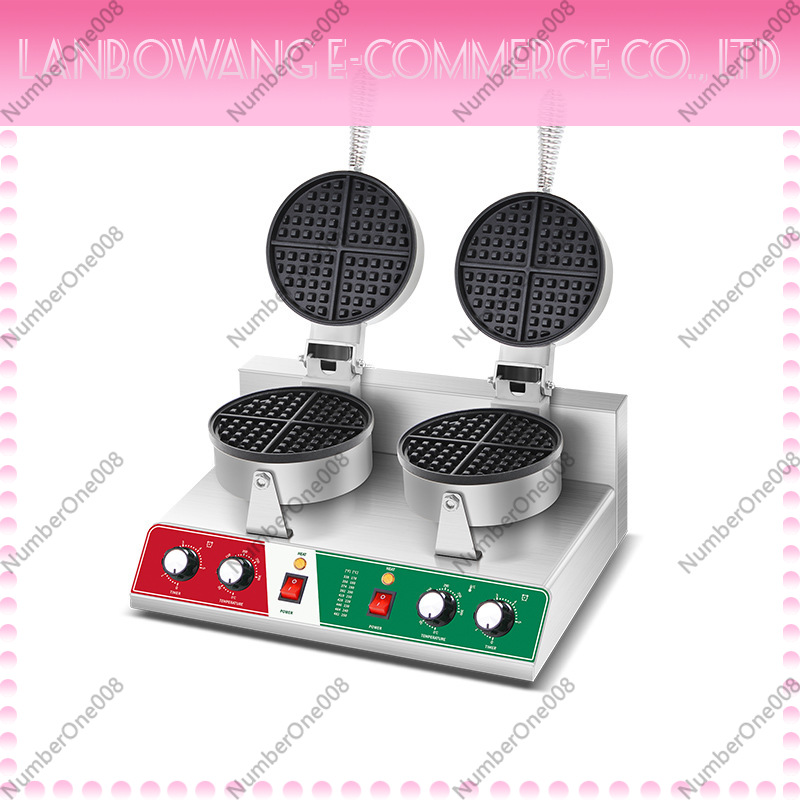 Crepe Maker Griddle - Plancha Giratoria para Waffles Antiadherente, Máquina