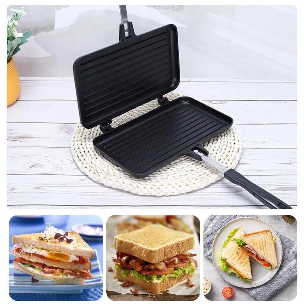 Crepe Maker Griddle - Sartén antiadherente de doble cara, utensilio