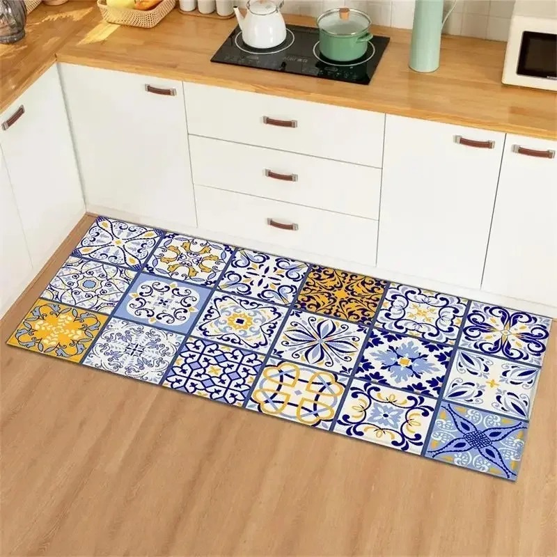 Commercial Kitchen Tile Flooring - Alfombra larga de cocina con Collage