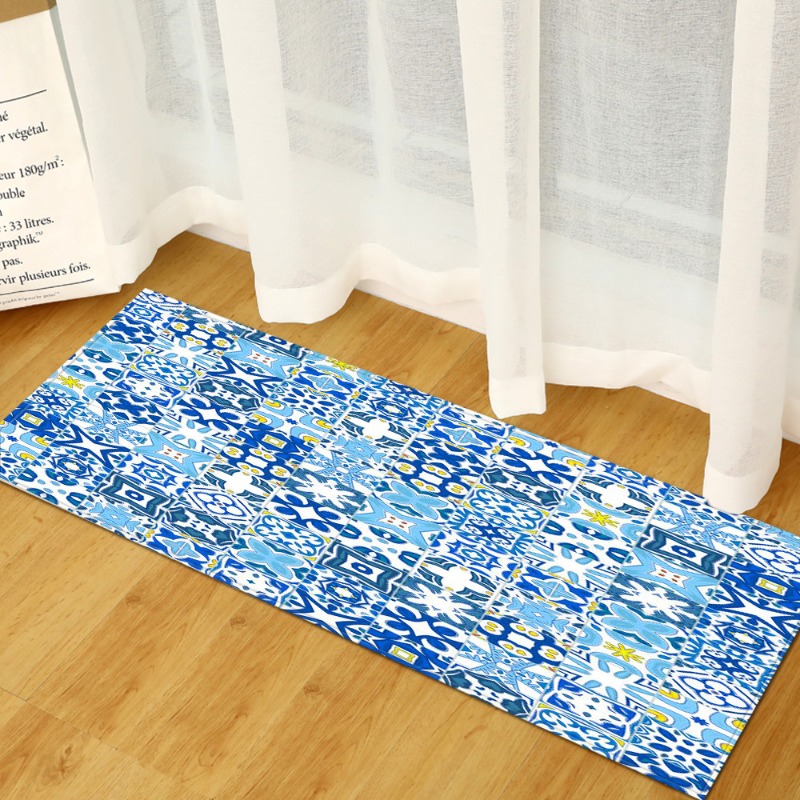 Commercial Kitchen Tile Flooring - Alfombra Larga con Patrón de Azulejos