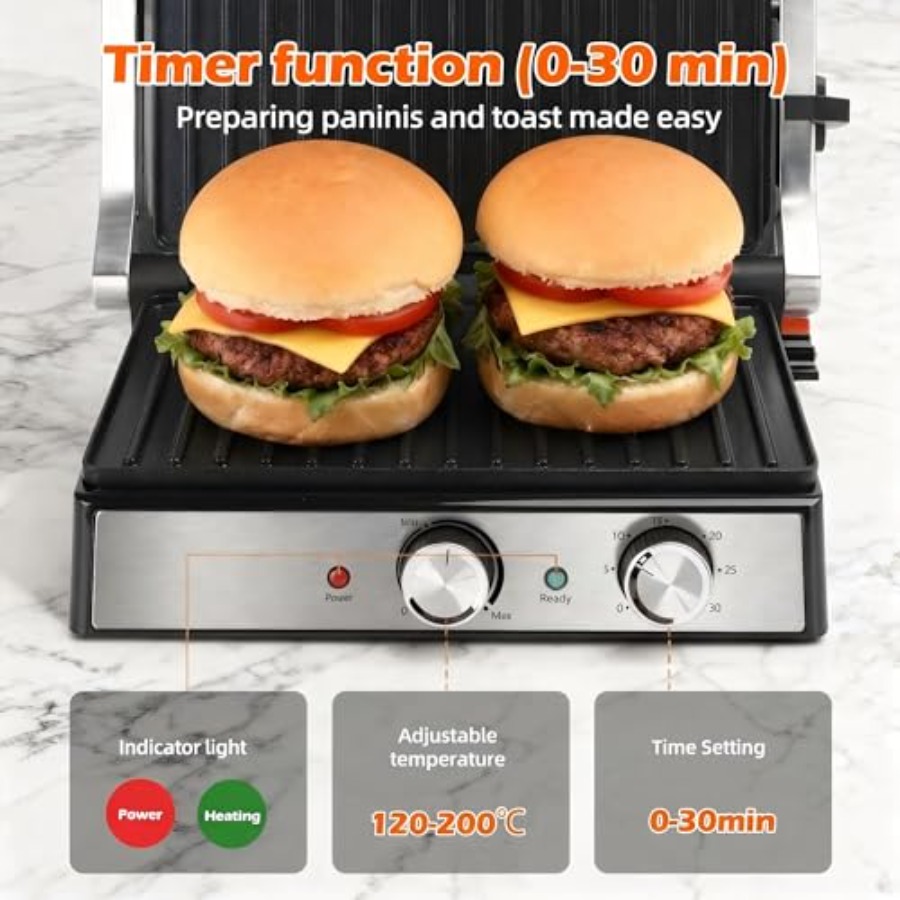 Prensa para sándwiches Panini  - Sandwich Press Panini reseña y precio