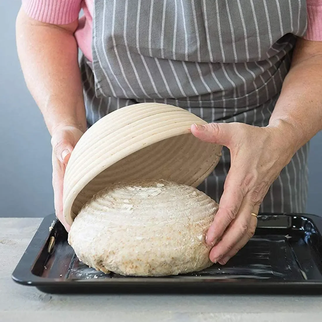 Cesta de mimbre Natural para p - Crepe Maker Griddle reseña y precio