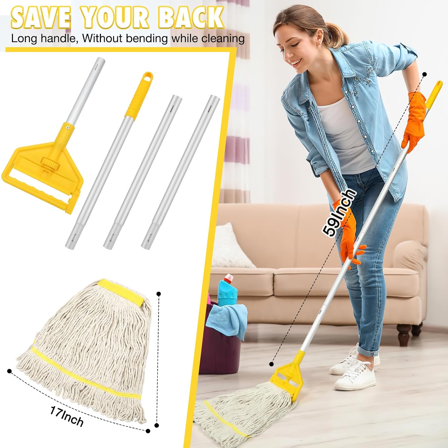 Mopa Comercial de Alta Resiste - Commercial Kitchen Tile Flooring reseña y precio