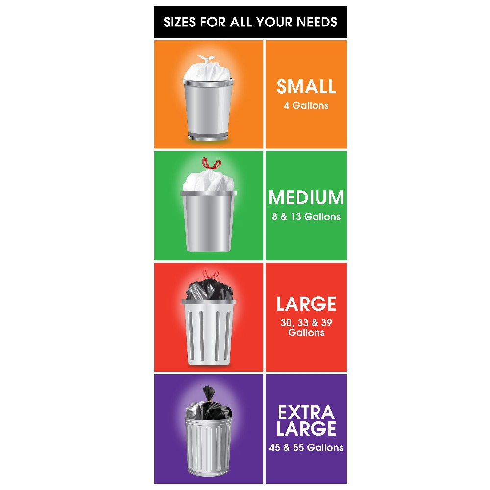 Bolsas de Basura con Cordón, 8 - Commercial Kitchen In Home reseña y precio