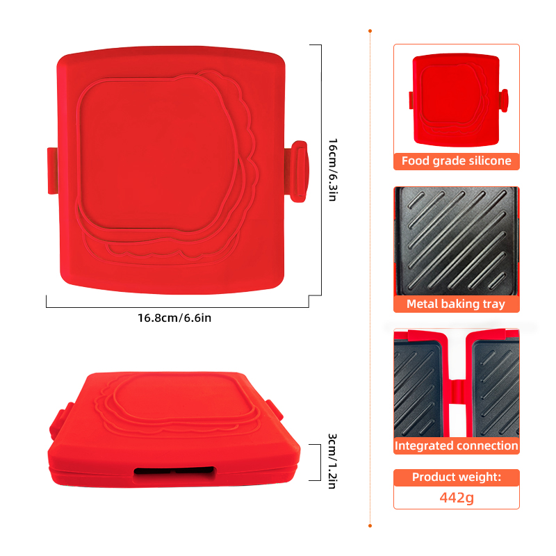 Sandwichera para microondas 3  - Sandwich Press Panini reseña y precio
