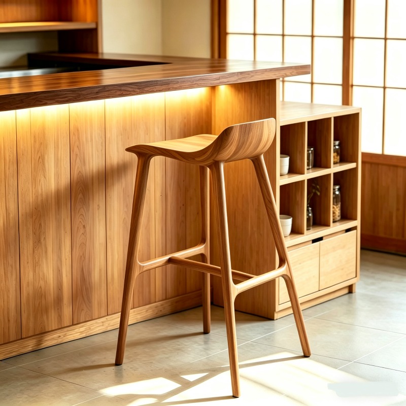 Taburetes de madera para ahorr - Commercial Kitchen Interior reseña y precio
